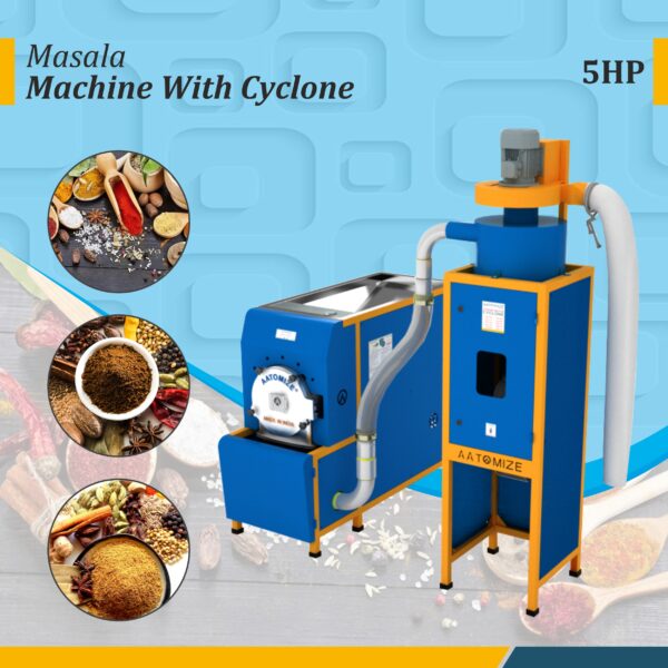 Commercial Chilli & Turmeric Grinder with Dust Collector