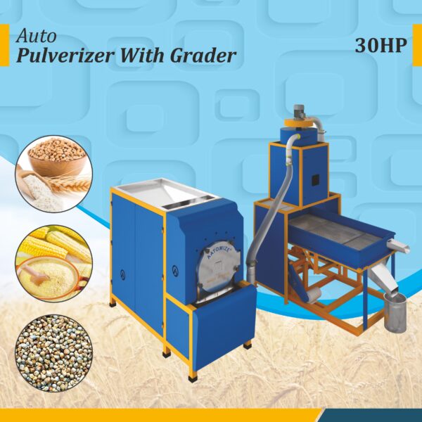 High-Capacity Pulverizer with Atta Grading Output